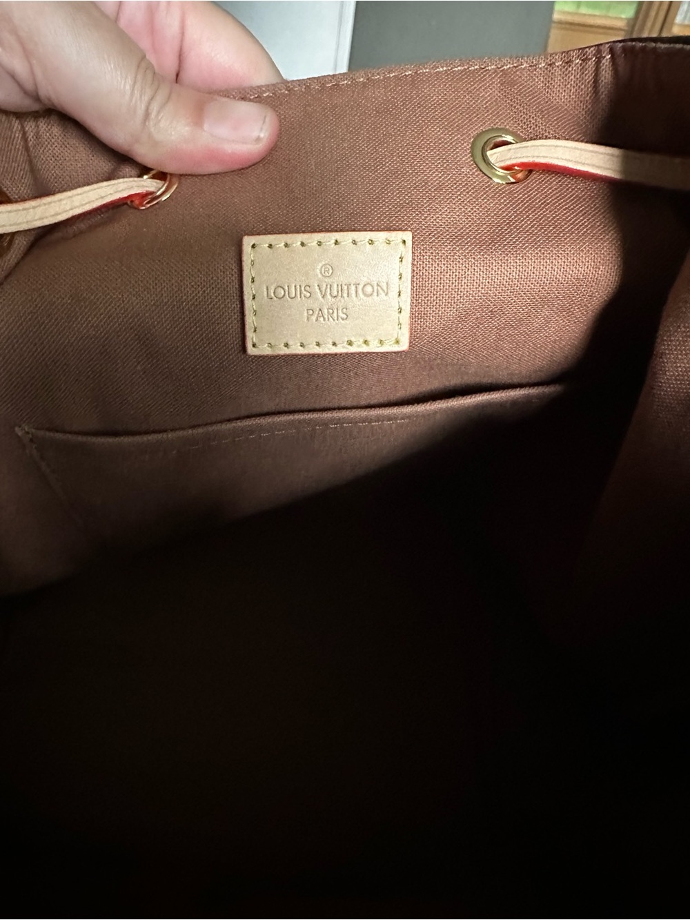 Backpack with leather straps - Picture 5 of 9